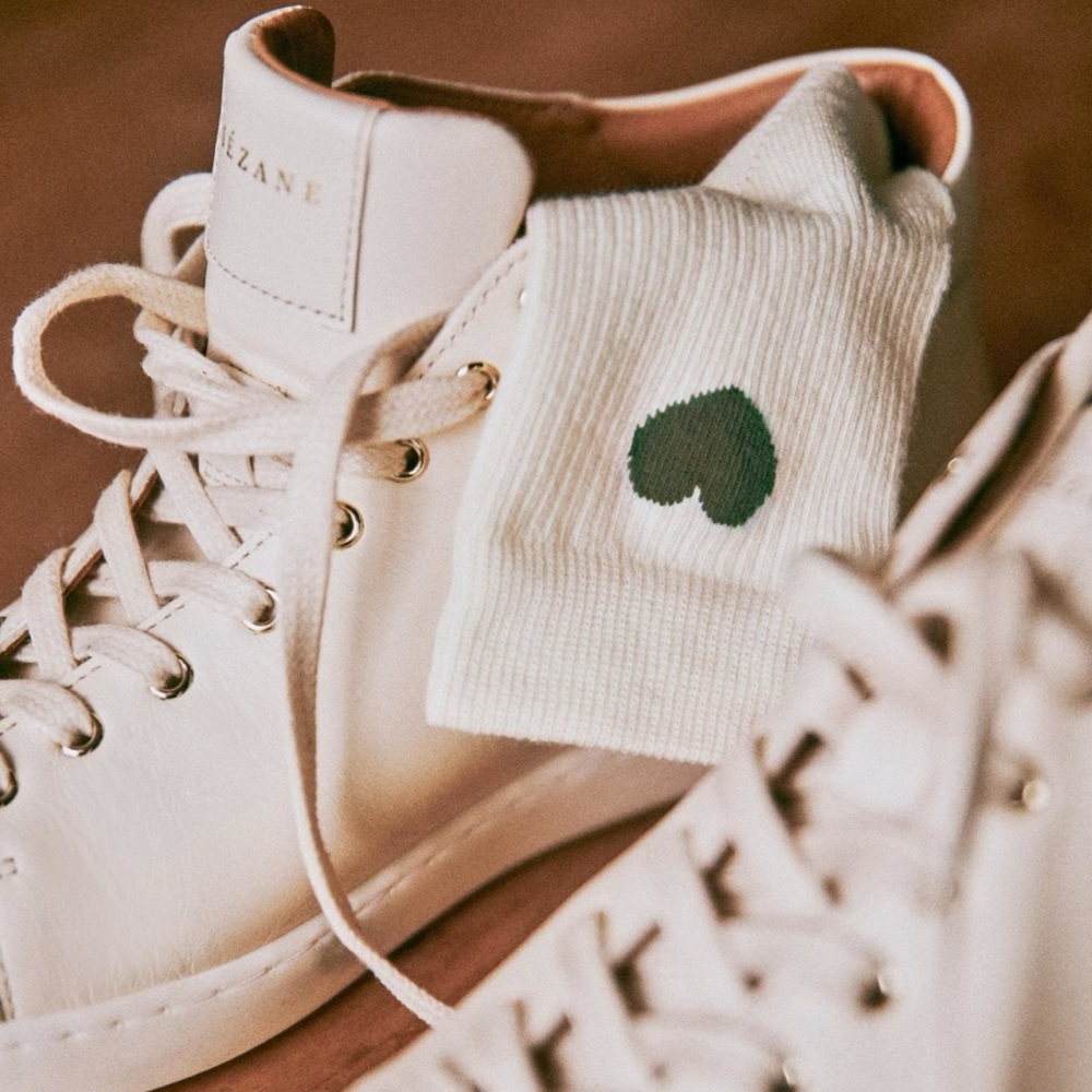 Sézane heart socks